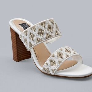 White House Black Market Jenna Beaded Heel size 9